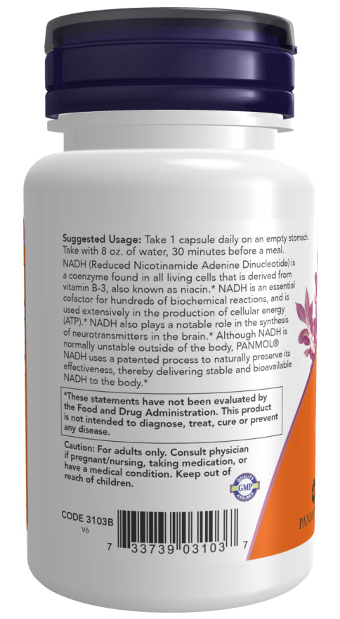 Now NADH 10mg 60vc-[HealthWay]