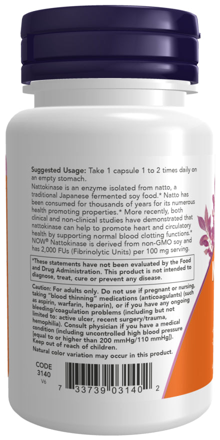 Now Nattokinase 100mg 120vcp-[HealthWay]