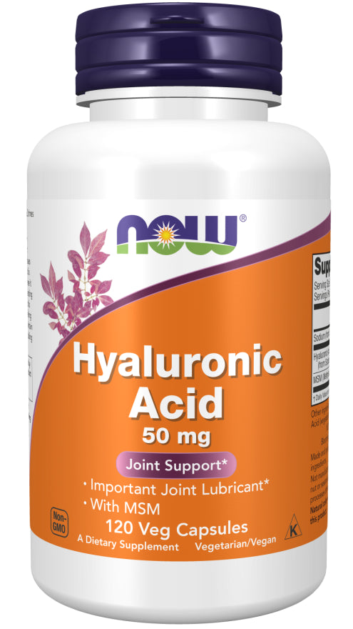 Now Hyaluronic Acid/MSM 50mg 120vc-[HealthWay]