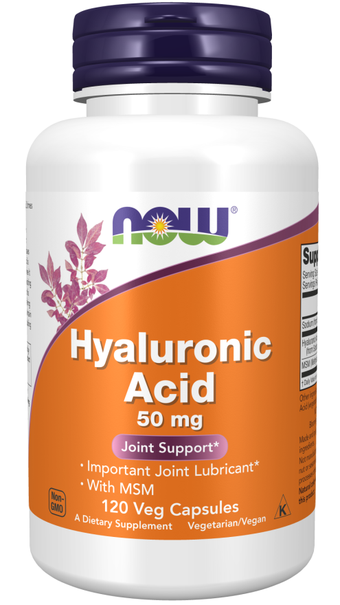 Now Hyaluronic Acid/MSM 50mg 120vc