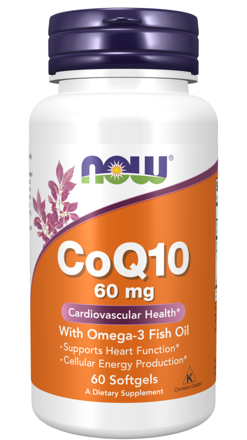 Now CoQ10 60mg w/omega3 60sg