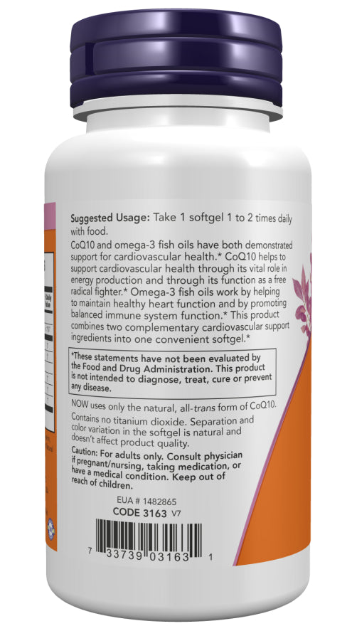 Now CoQ10 60mg w/omega3 60sg-[HealthWay]