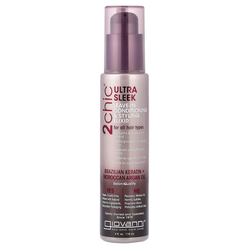Giovanni Brazilian Keratin Argan Leave In Conditioner and Styling
