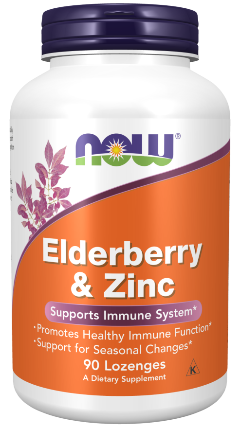 Now Elderberry Zinc 90lz-[HealthWay]