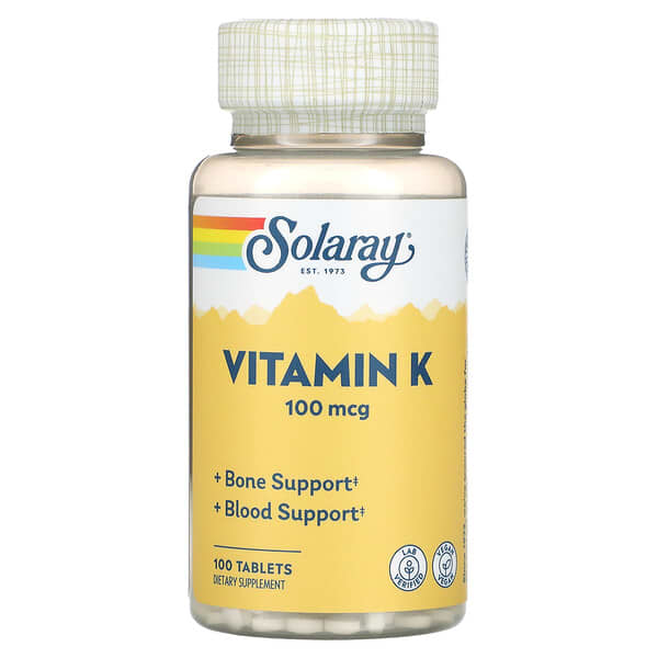 Solaray Vit K 100mcg 100tb-[HealthWay]