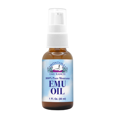 emu oil 1oz glass bottle