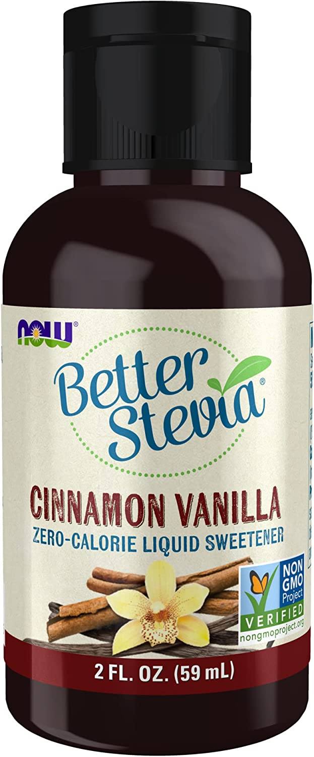 Now Better Stevia Cinnamon Vanilla 2oz