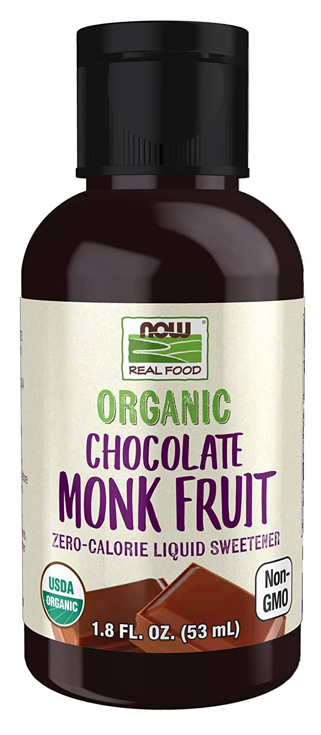 Now Monk Fruit Chocolate Organic 1.8oz