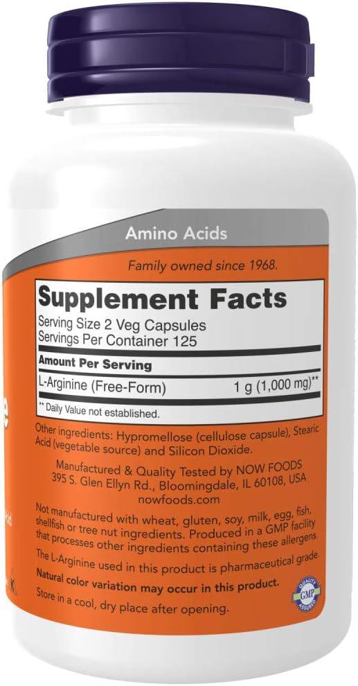 Now L-Arginine 500mg 250cp