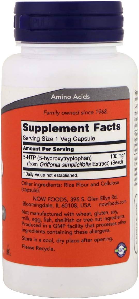 Now 5-HTP 100mg 60vc