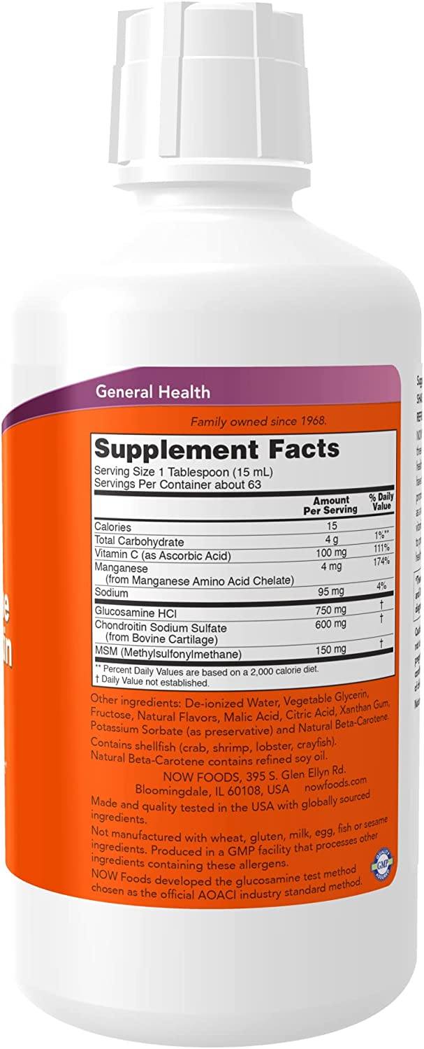 Now Liq Gluc-Chon-MSM 32oz
