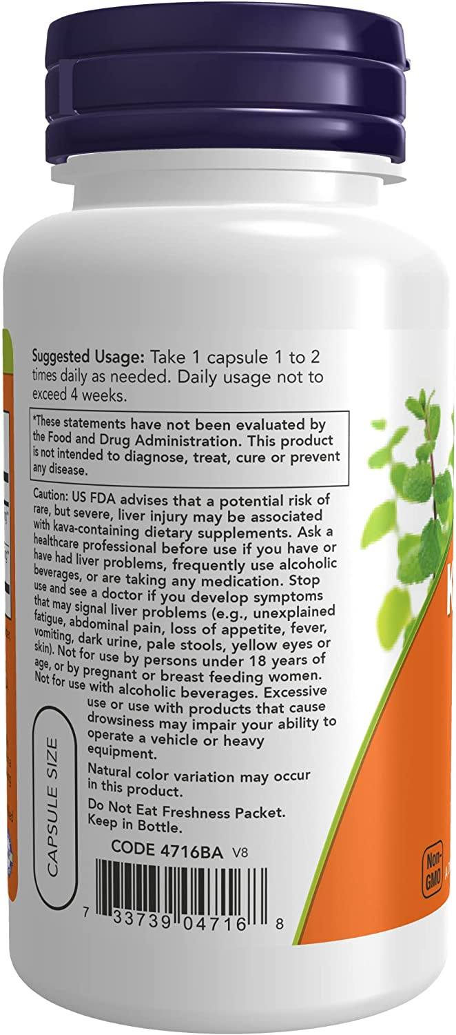 Now Kava Extract 250mg 60cp