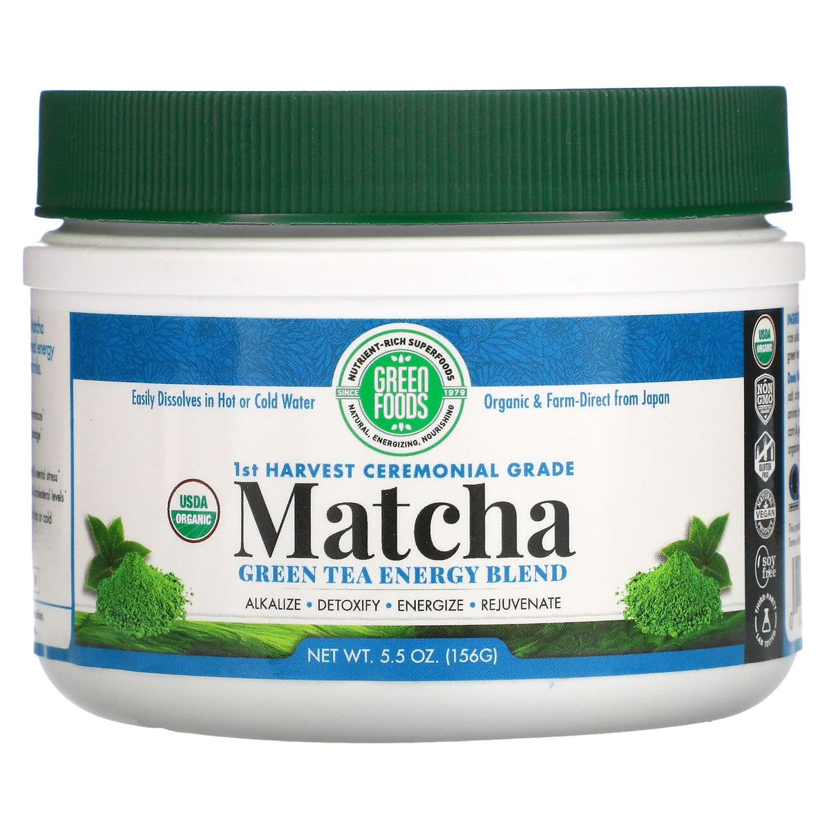 Green Foods Matcha Tea Pow 5.5oz-[HealthWay]