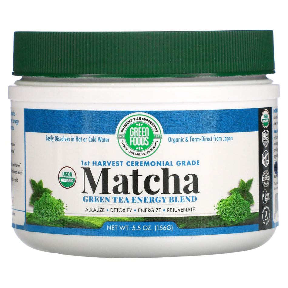 Green Foods Matcha Tea Pow 5.5oz-[HealthWay]