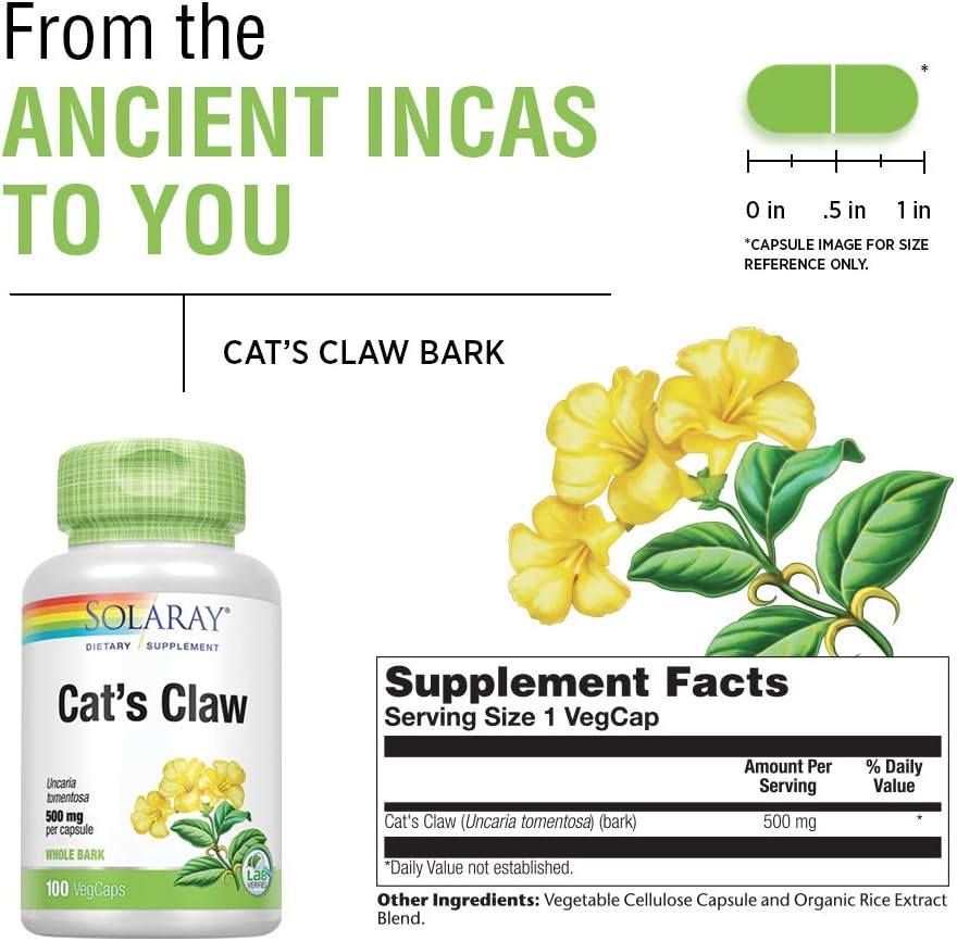 Solaray Cats Claw 540mg 100cp
