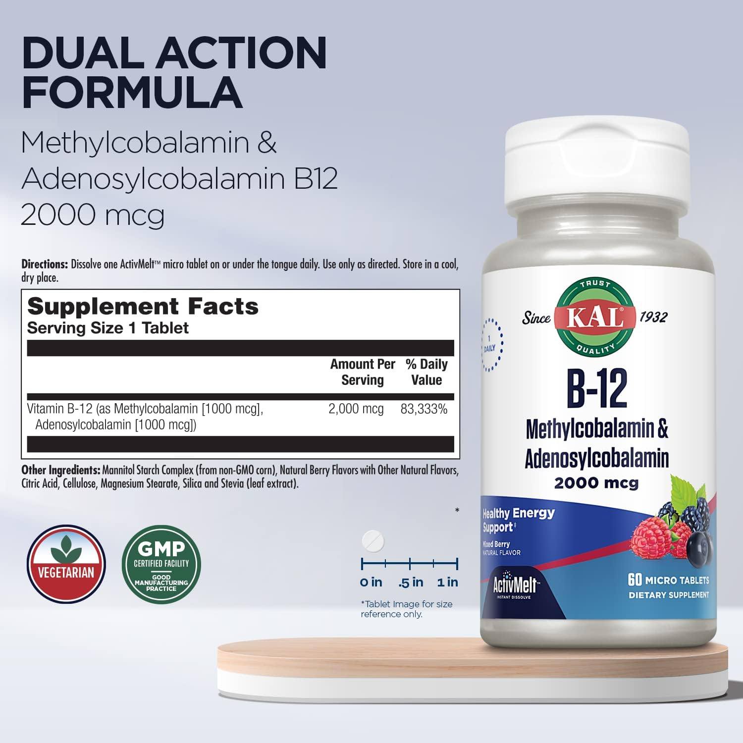 Kal Methylcobalamin 1000mcg 60lz