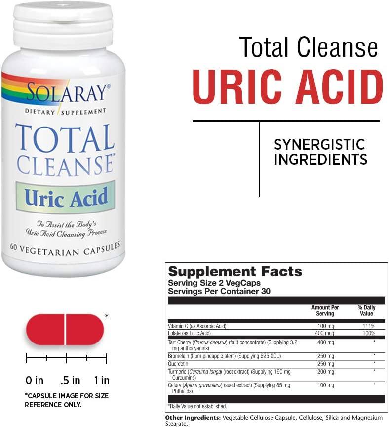 Solaray Total Cleanse Uric Acid 60c