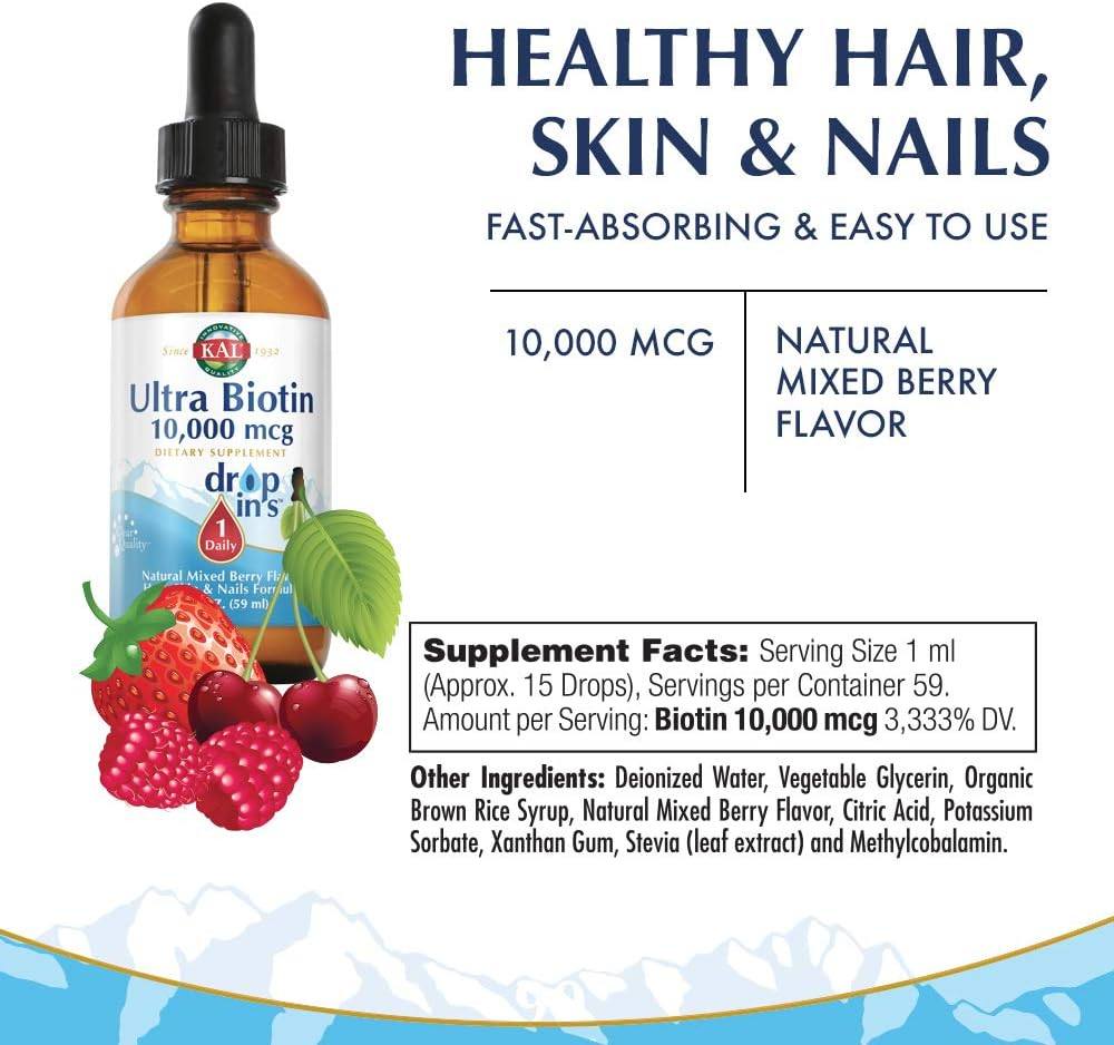 Kal Ultra Biotin 10000mcg 2.5oz
