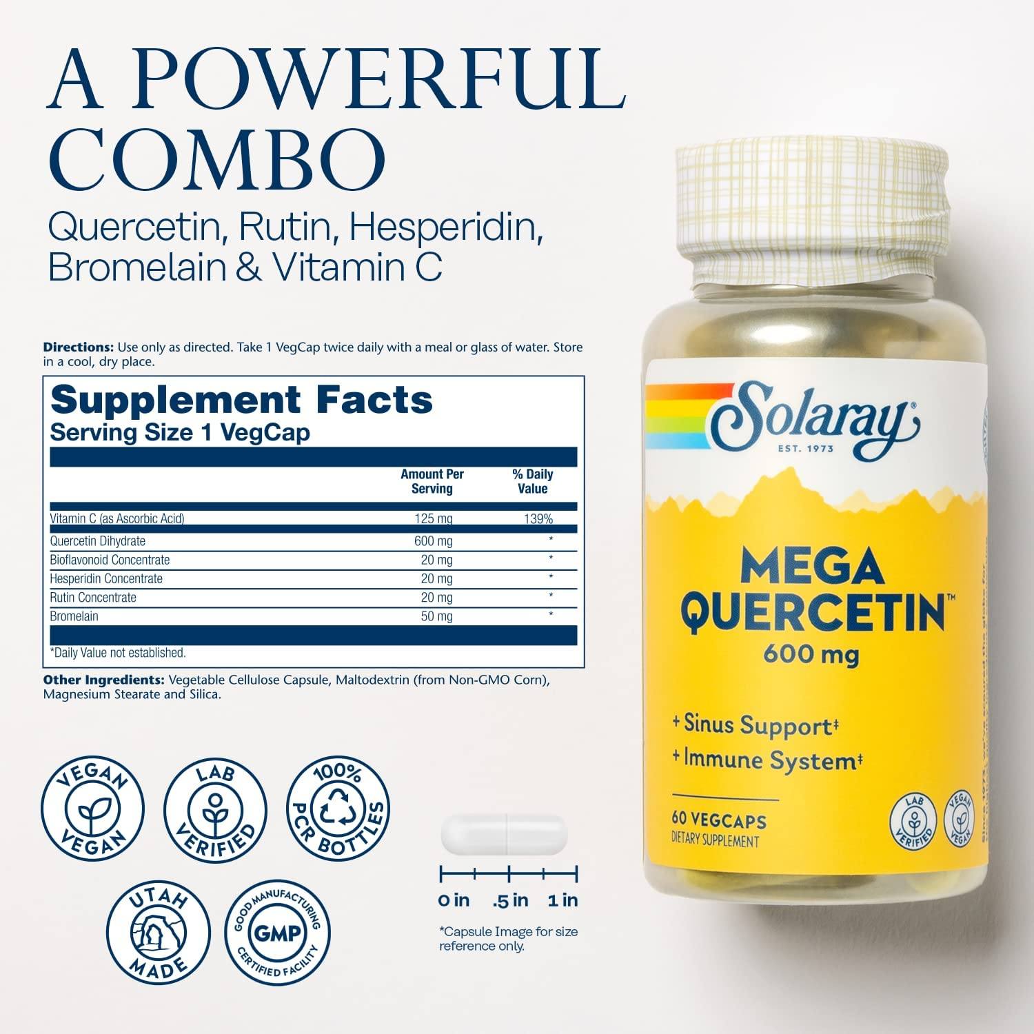 Solaray Mega Quercetin 60vc
