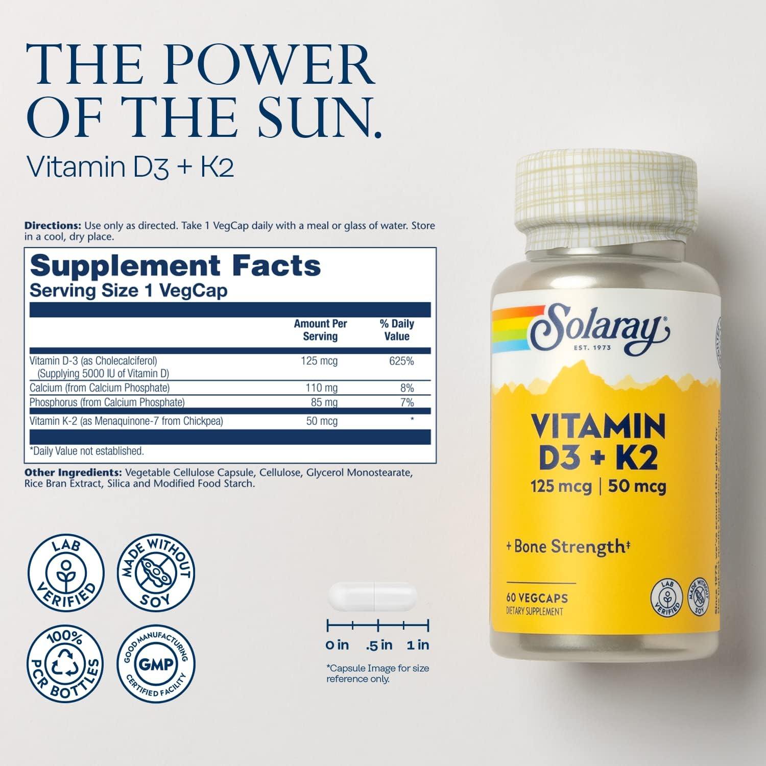 Solaray Vit D3 2000 60lz