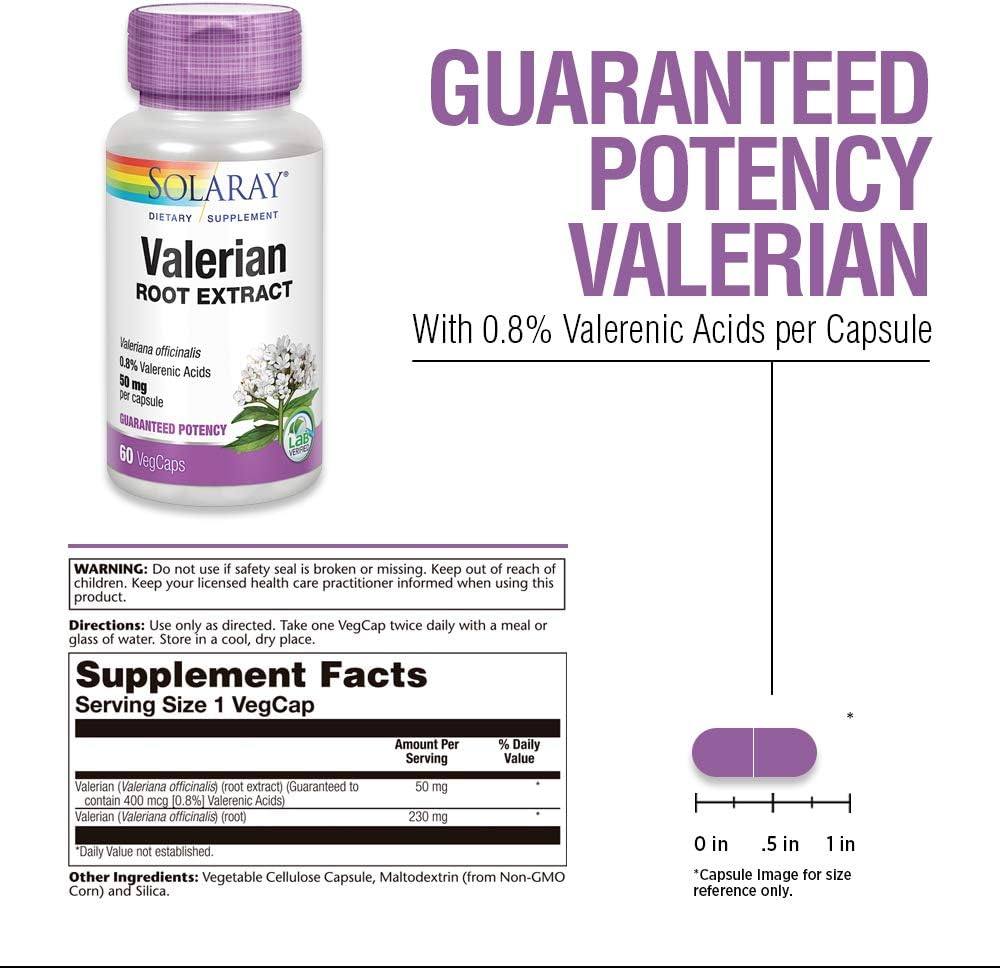 Solaray Valerian Root Ext 50mg 60cp