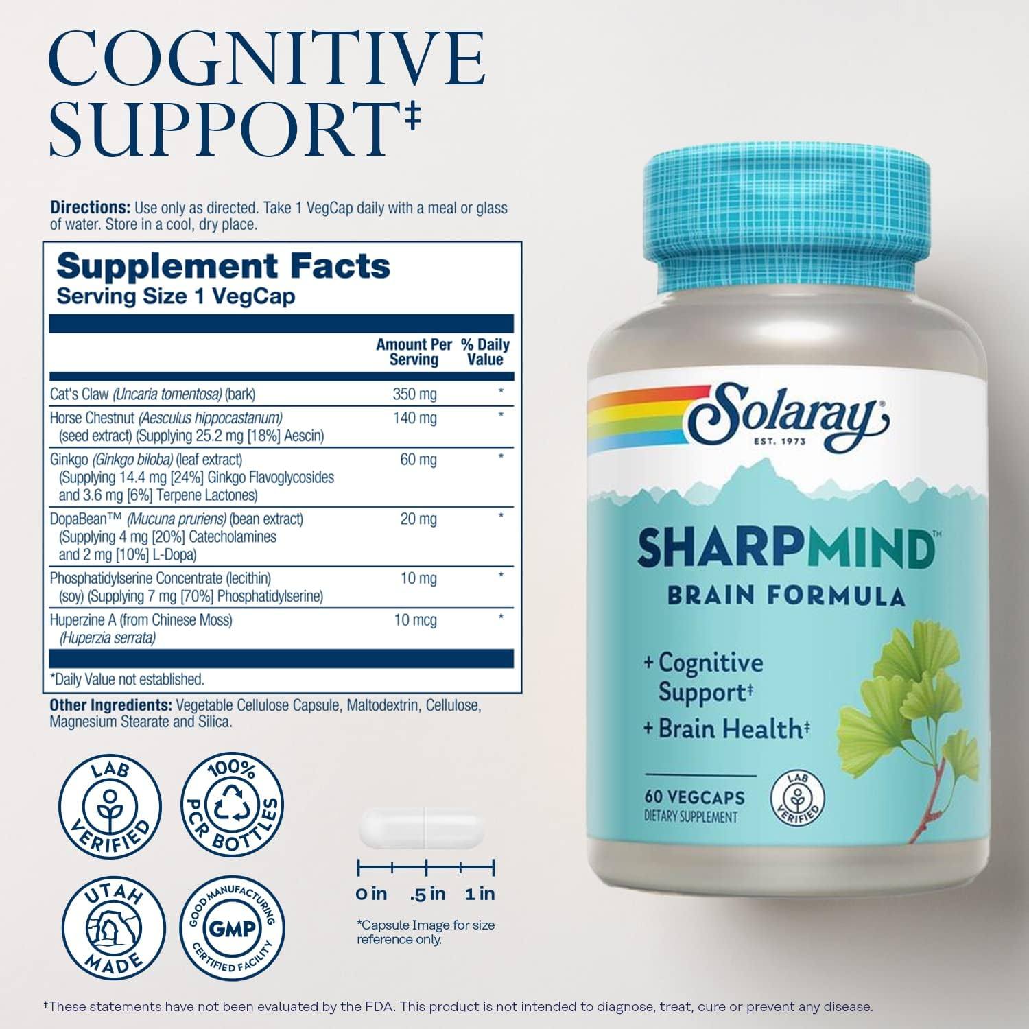 Solaray Sharpmind 60cp