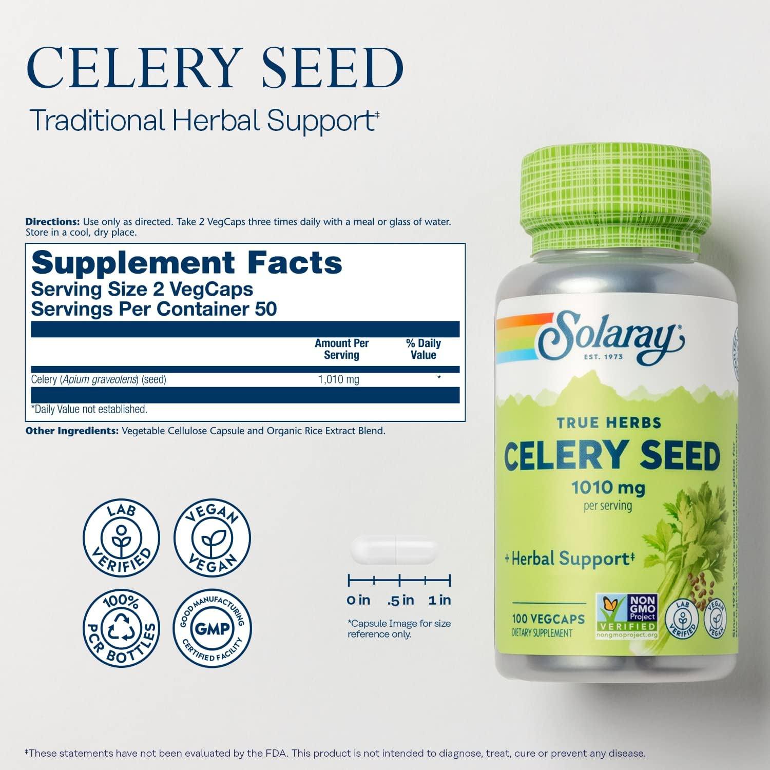Solaray Celery Seed 505mg 100cp