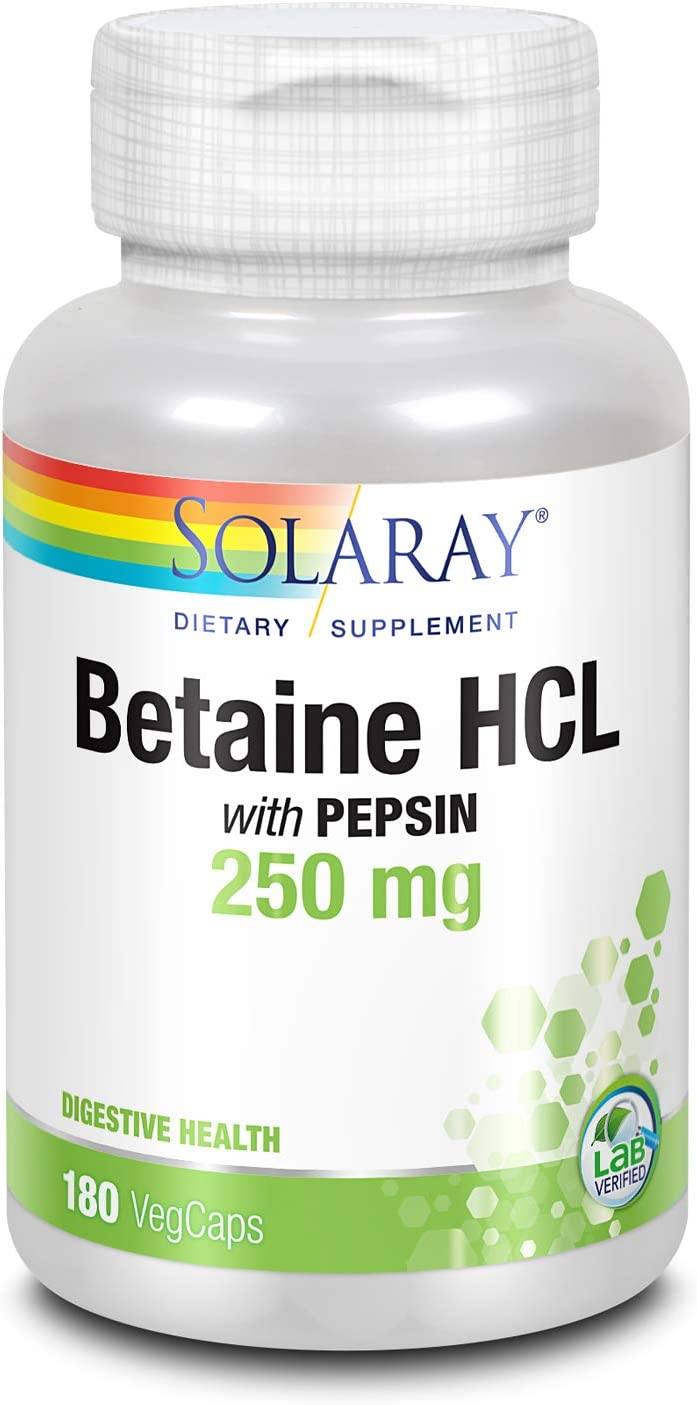 Solaray HCL w/Pepsin 180cp