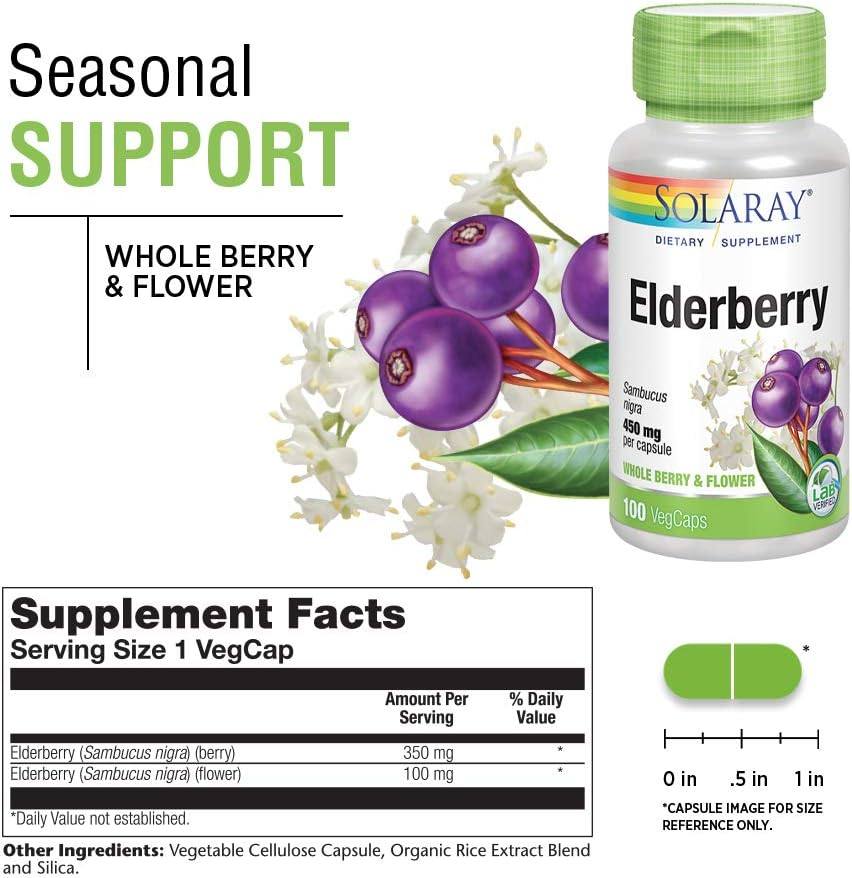 Solaray Elderberry 575mg 100cp