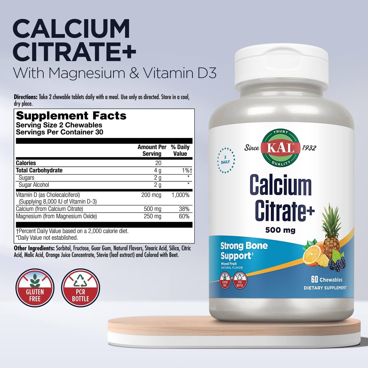 Kal Cal Citrate 60ch
