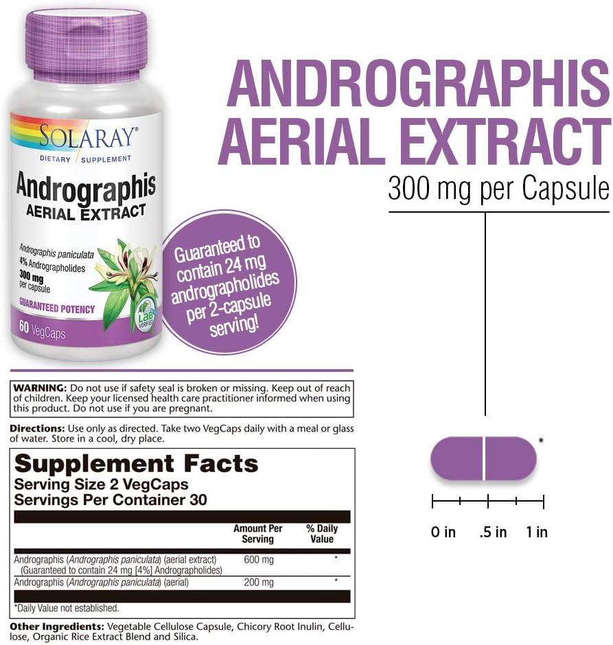 Solaray Andrographis 300mg 60v