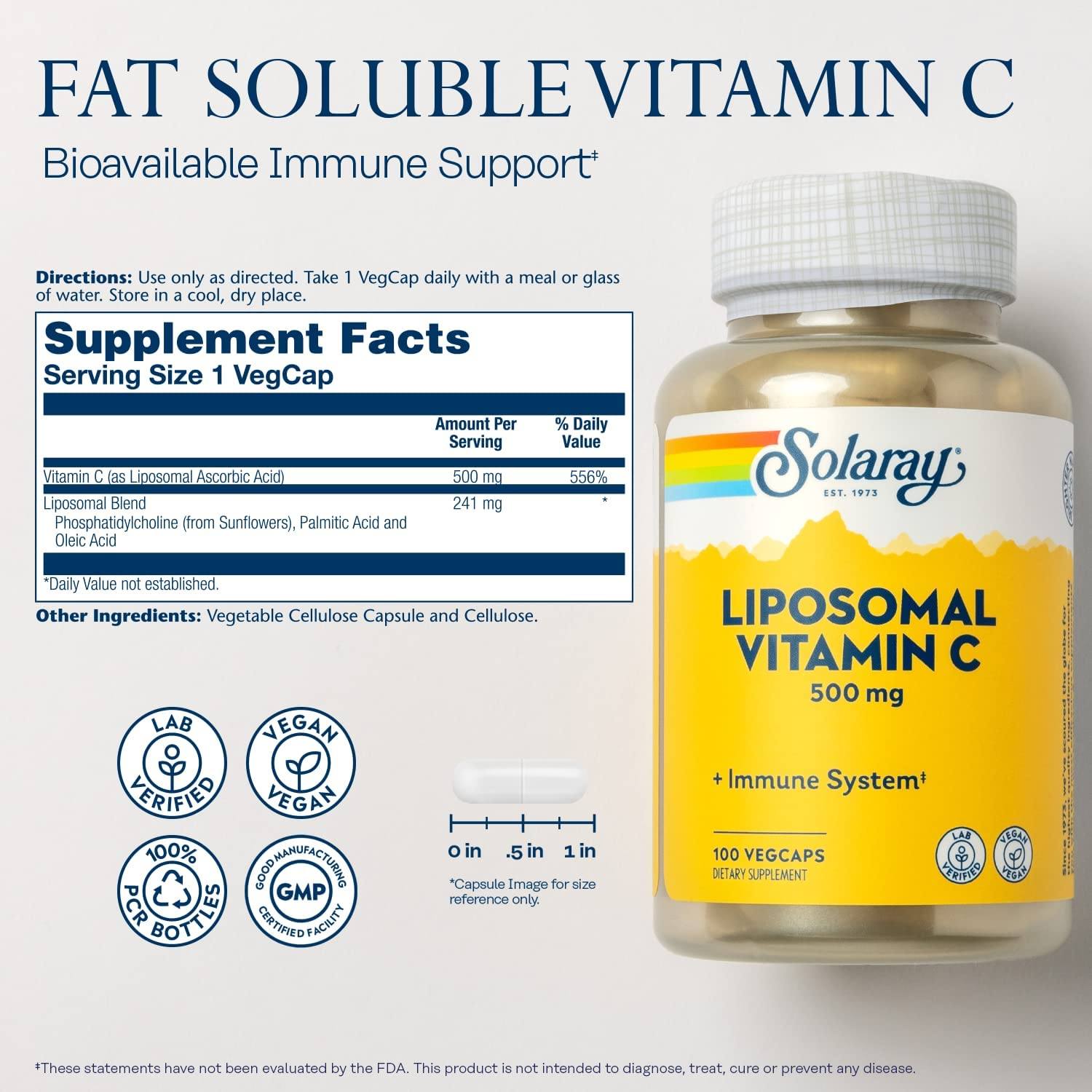 Solaray Vit C Liposomal 100cp