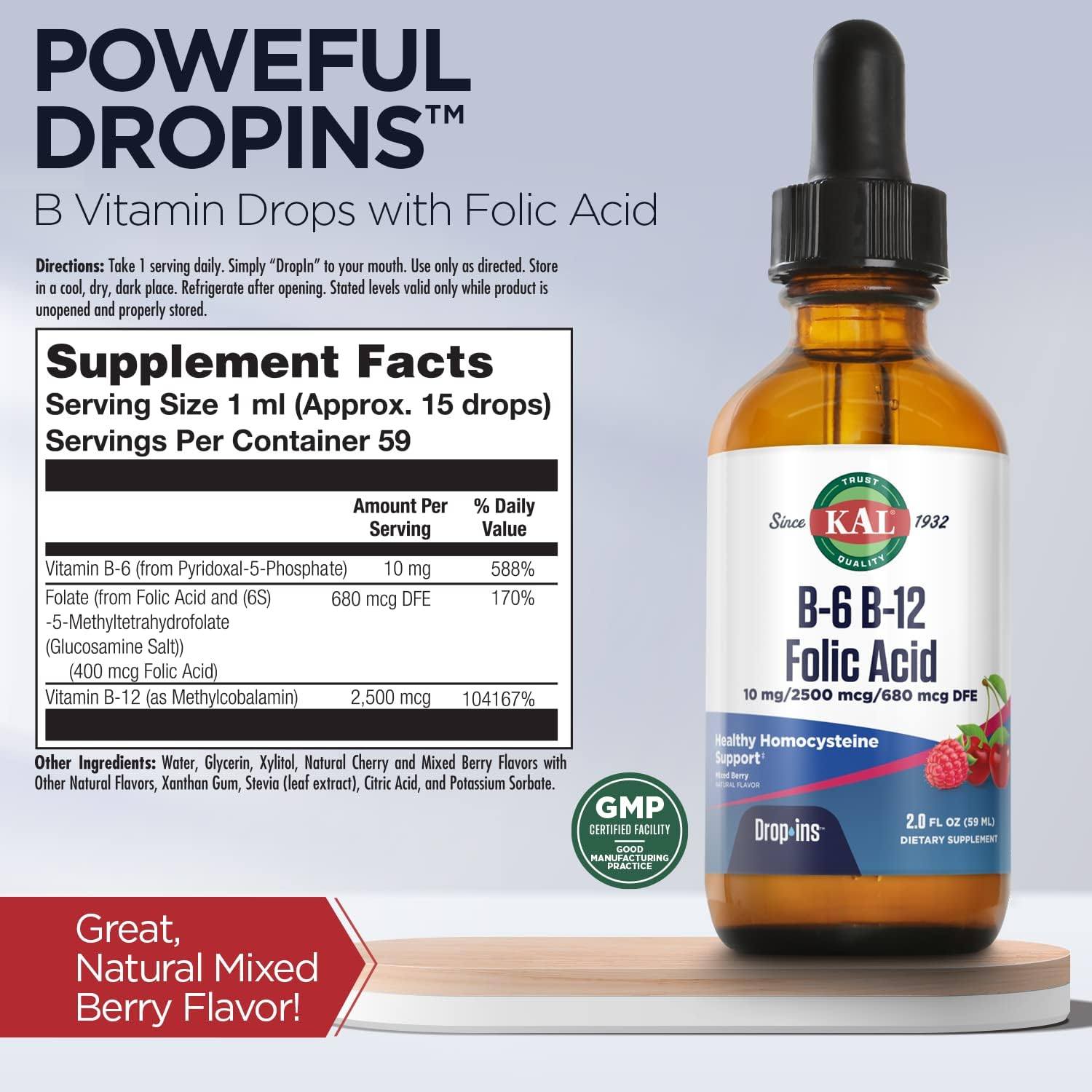 Kal B6 B12 Folic Acid 2oz