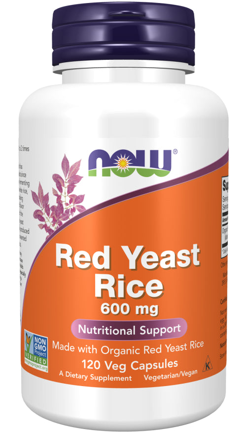 Supplements - Now Red Yeast Rice 600mg 120vc