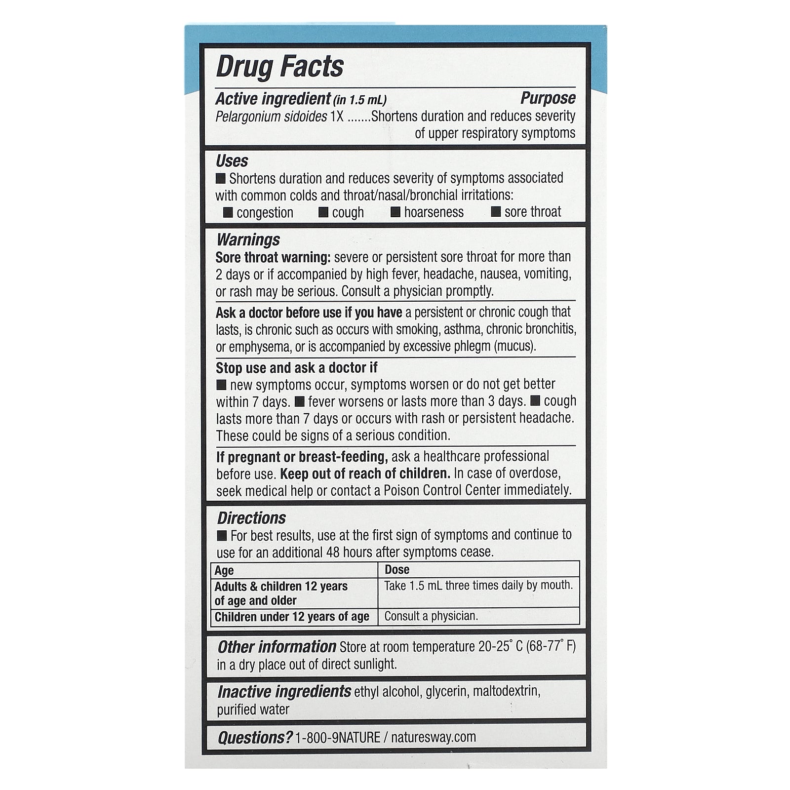 Natures Way Umcka ColdCare Org 1oz-[HealthWay]