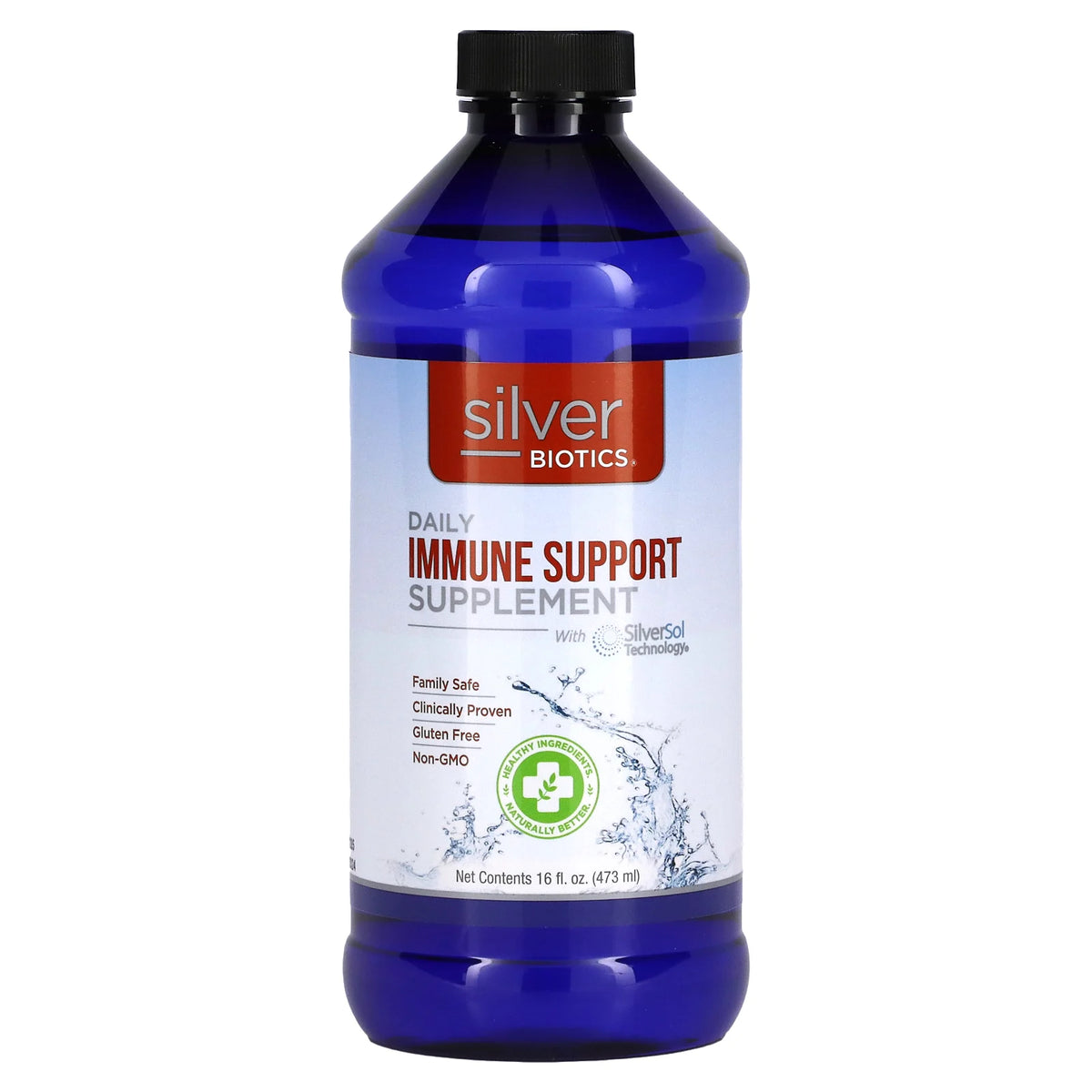 Front Label AB Labs Silverbiotic 16oz | Healthway