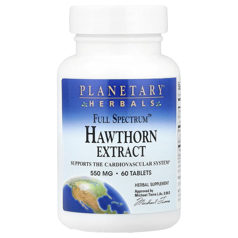 Planetary Herbals Hawthorn 550mg 60tb