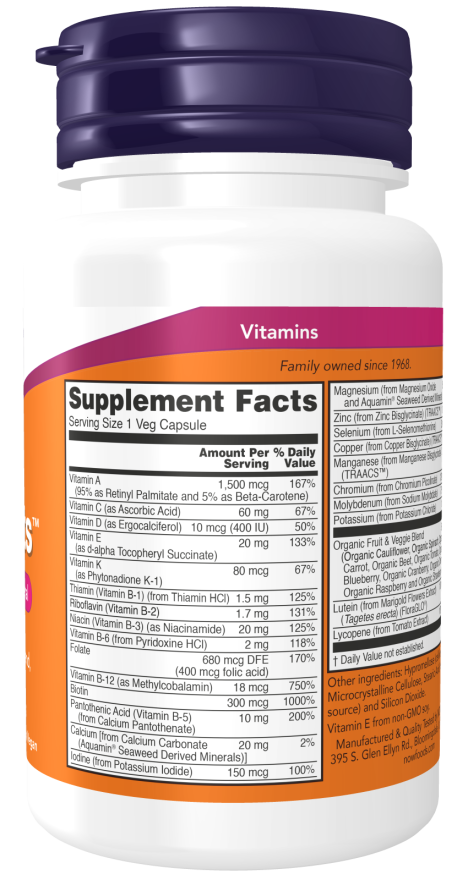 Supplements - Now Daily Vits 30vc