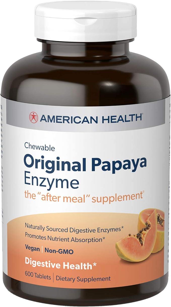 Front Label American Health Papaya Enzyme 600tb | Healthway