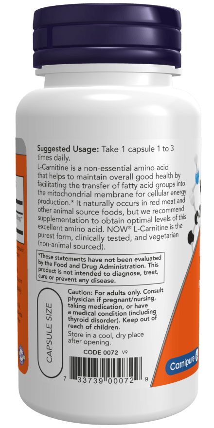 Now L-Carnitine 500mg 60cp