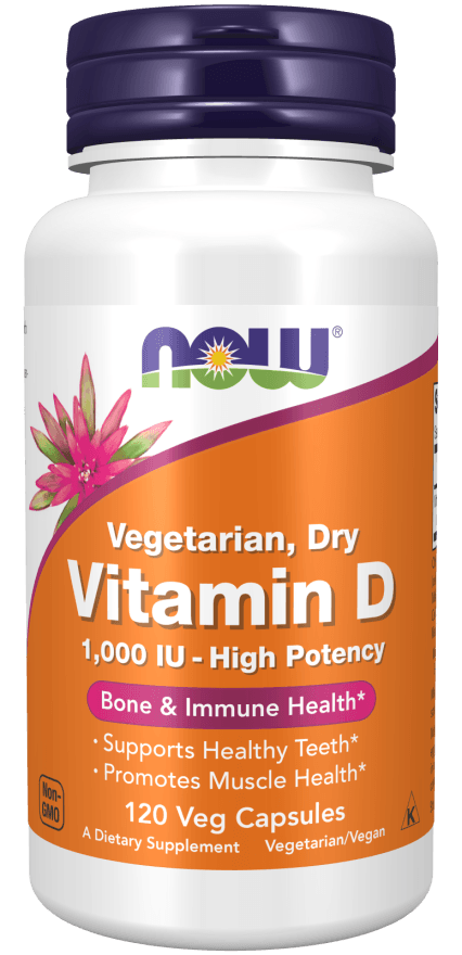 Now Vit D Dry 1000IU 120vc