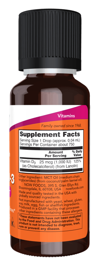 Now Vit D-3 1000iu Liq 1oz