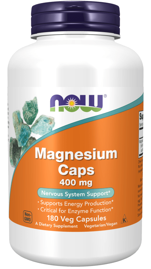 Now Magnesium Caps 400mg 180cp