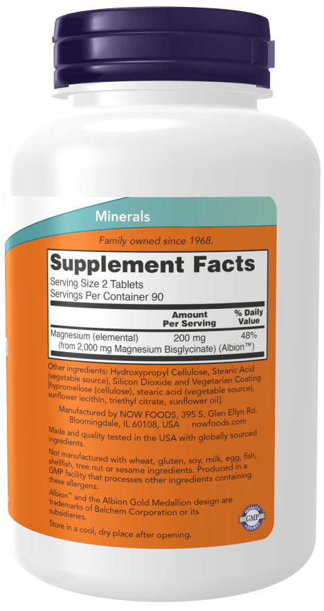 Now Magnesium Glycinate 180tb