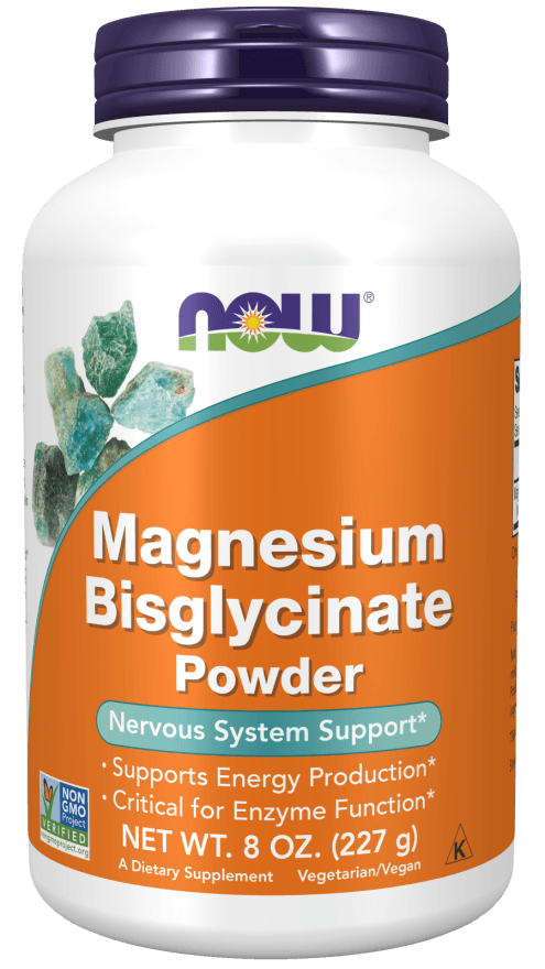 Now Magnesium Bisglycinate Powder 8oz