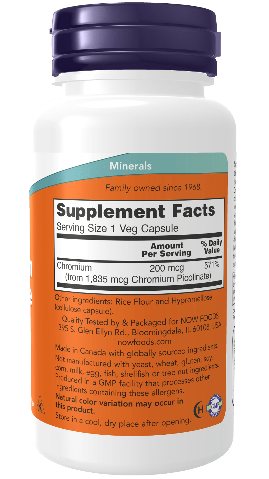 Now Chromium Pic 200mg 100c