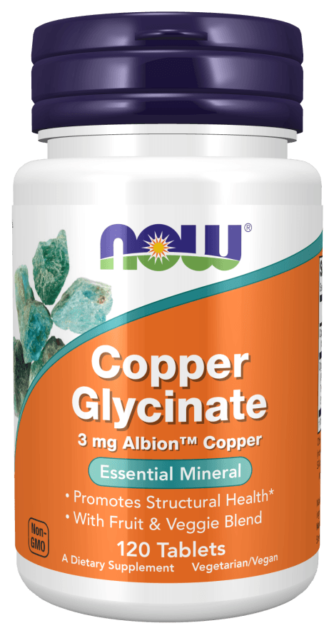 Now Copper Gylcinate 3mg 120tb