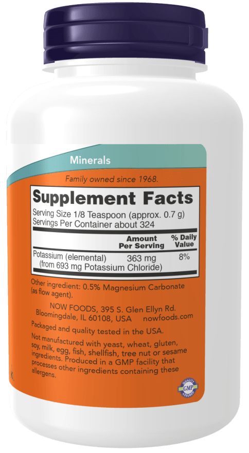 Now Potassium Chloride Powder 8oz