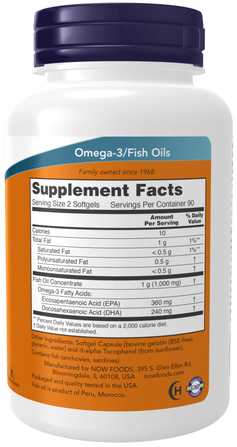 Now Omega-3 MiniGels 500mg 180sg