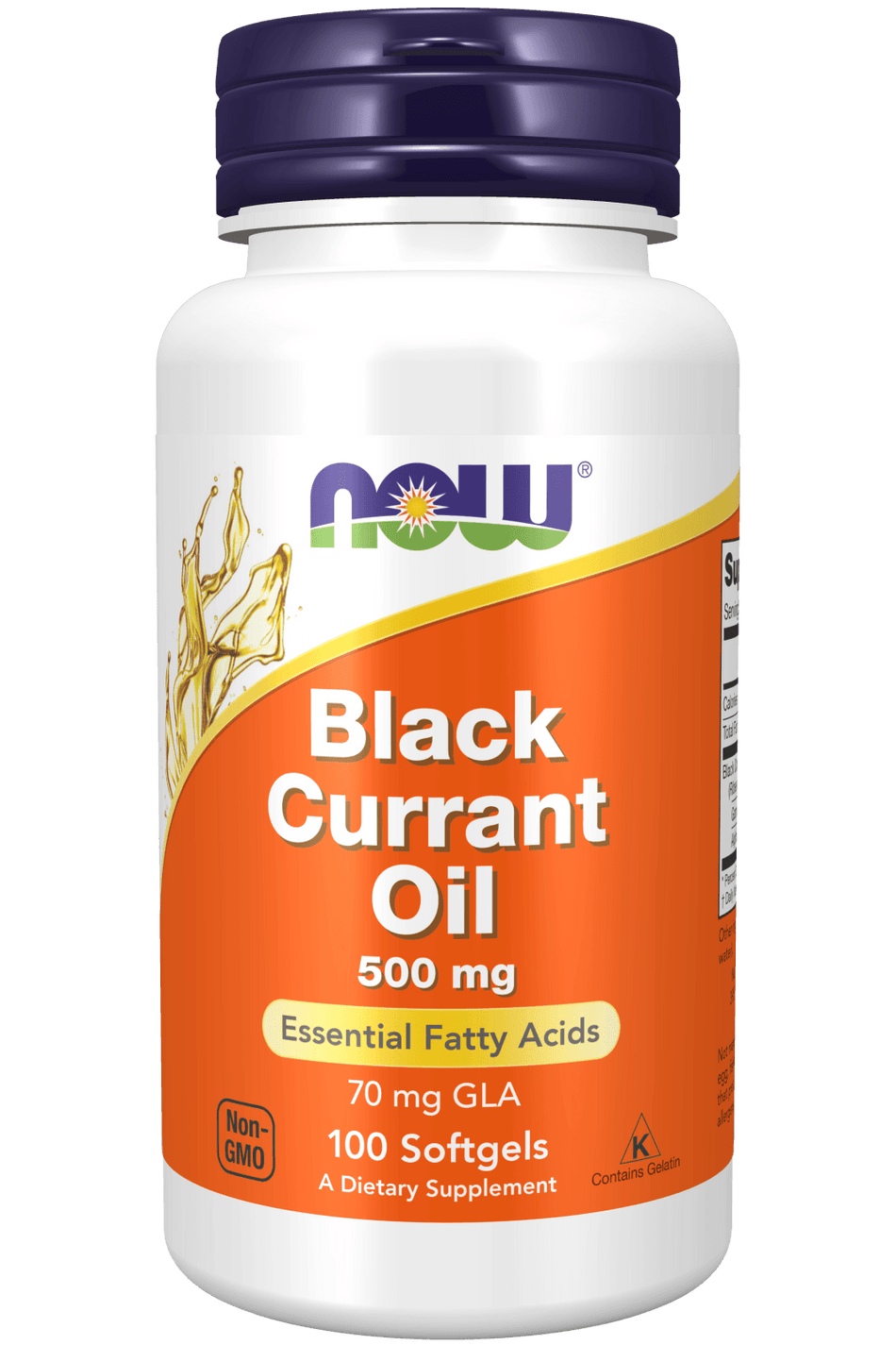 Now Black Currant Oil 500mg 100sg